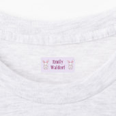 Pink Bunny  Kids' Name Clothing School Labels ラベル (貼付)