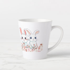 Pink Bunny Latte Mug カフェラテマグ