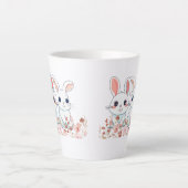Pink Bunny Latte Mug カフェラテマグ (正面)