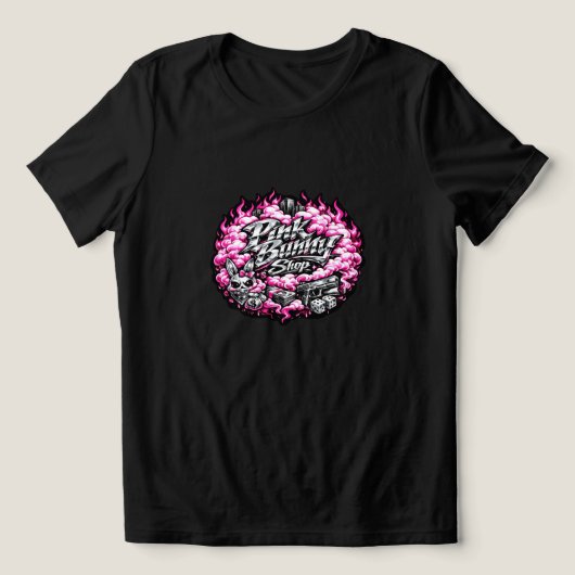 Pink Bunny Mafia (Streets)  トライブレンドＴシャツ (デザイン正面)