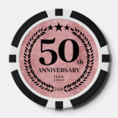 Pink Business 50th Anniversary ポーカーチップ (正面)