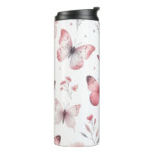 Pink Butterflies  タンブラー (回転左)