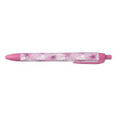 Pink Butterfly Cute Kawaii Personalized Pen 黒ボールペン (ボトム)