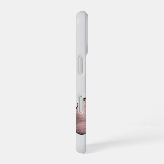 Pink Butterfly Minimalist Phone Case iPhone 16ケース (右側面)