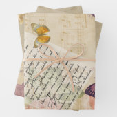 Pink Butterfly Symphony ラッピングペーパーシート (インサイチュ)