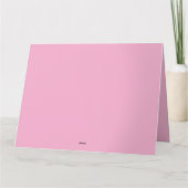 Pink Cabbage Rose Tea カード (裏面)