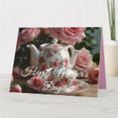 Pink Cabbage Rose Tea カード (正面)