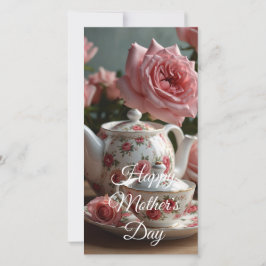 Pink Cabbage Rose Tea  シーズンカード