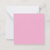 Pink Cabbage Rose Tea  ノートカード (裏面)