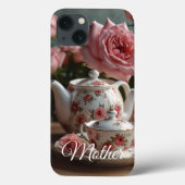Pink Cabbage Rose Tea iPhone / iPad case Case-Mate iPhoneケース (裏面)