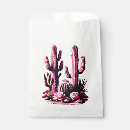 Pink Cacti Batch フェイバーバッグ (正面)