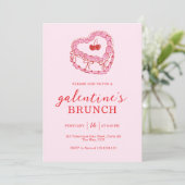Pink Cake Galentine’s Day Brunch 招待状 (スタンド正面)