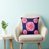 Pink Camellia Bloom クッション (椅子)