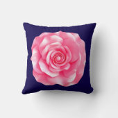 Pink Camellia Bloom クッション (裏面)