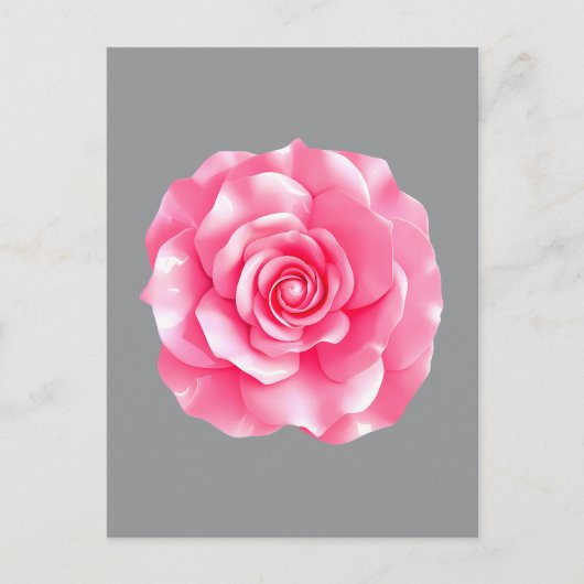 Pink Camellia Bloom ポストカード (正面)