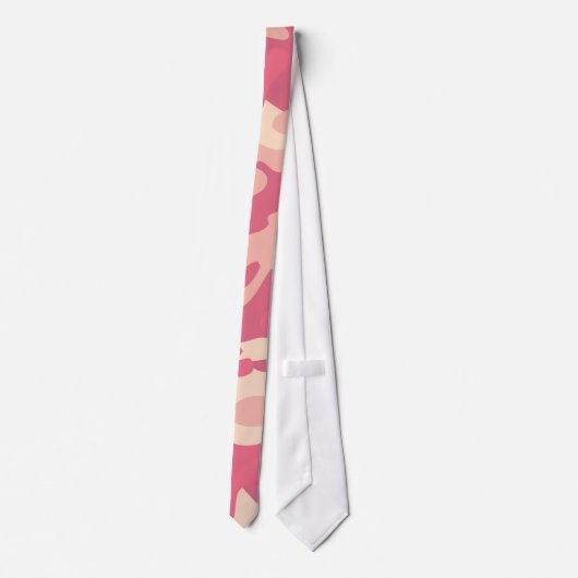 Pink Camo Design ネクタイ (裏面)