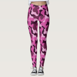 Pink Camo Girly Y2K Street Style レギンス