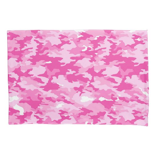 Pink Camo Pattern – Breast Cancer Awareness 枕カバー (正面)