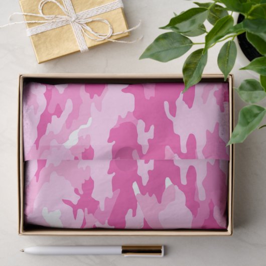 Pink Camo Pattern – Breast Cancer Awareness 薄葉紙 (ギフト)