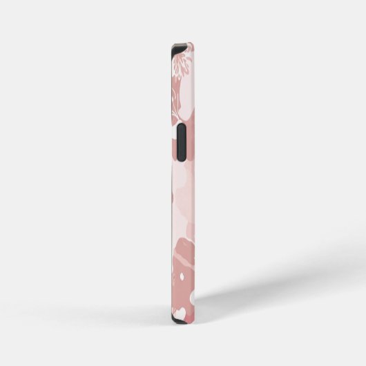 Pink Camouflage Pattern iPhoneケース (右側面)