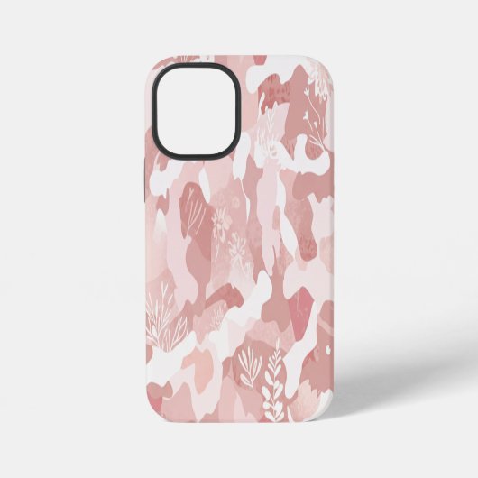 Pink Camouflage Pattern iPhoneケース (裏面)