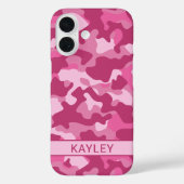 Pink Camouflage Personalized Case-Mate iPhoneケース (裏面)