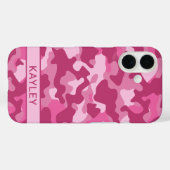 Pink Camouflage Personalized Case-Mate iPhoneケース (裏面 (横))