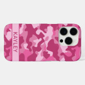 Pink Camouflage Personalized Case-Mate iPhoneケース (裏面 (横))