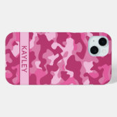 Pink Camouflage Personalized Case-Mate iPhoneケース (裏面 (横))