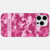 Pink Camouflage Personalized Case-Mate iPhoneケース (裏面 (横))