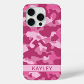 Pink Camouflage Personalized Case-Mate iPhoneケース (裏面)