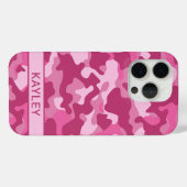Pink Camouflage Personalized Case-Mate iPhoneケース (裏面 (横))