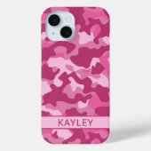 Pink Camouflage Personalized Case-Mate iPhoneケース (裏面)