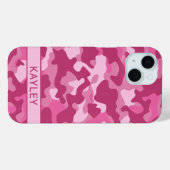 Pink Camouflage Personalized Case-Mate iPhoneケース (裏面 (横))