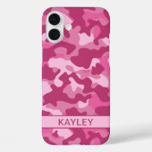 Pink Camouflage Personalized Case-Mate iPhoneケース (裏面)