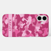Pink Camouflage Personalized Case-Mate iPhoneケース (裏面 (横))