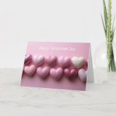 Pink Candy Hearts Valentine`s Day Card  カード (正面)