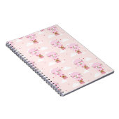 Pink Capybara Teddy Balloon Notebook ノートブック (右側)