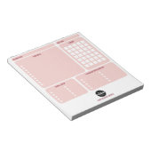 Pink Card Making Design Team Logo Organizer ノートパッド (アングル)