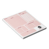 Pink Card Making Design Team Logo Planner ノートパッド (アングル)