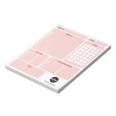 Pink Card Making Design Team Logo Planner ノートパッド (回転)