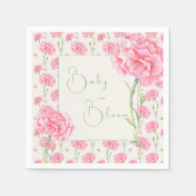 Pink Carnation Baby in Bloom Baby Shower 