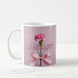  Pink Carnation January Flower Classic Mug コーヒーマグカップ