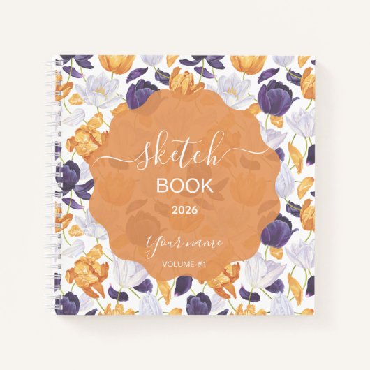 Pink Carnation Notebook ノートブック (正面)