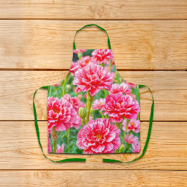 Pink Carnations Apron エプロン