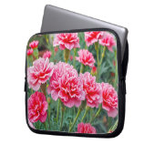 Pink Carnations Laptop Sleeve ラップトップスリーブ (正面左)