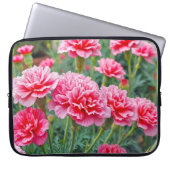 Pink Carnations Laptop Sleeve ラップトップスリーブ (正面)