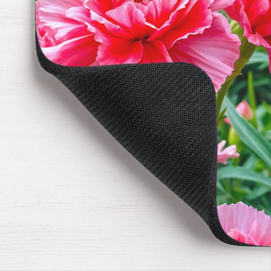 Pink Carnations Mouse Pad マウスパッド (コーナー)
