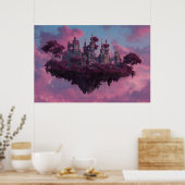 Pink Castle Floating Isle ポスター (キッチン)