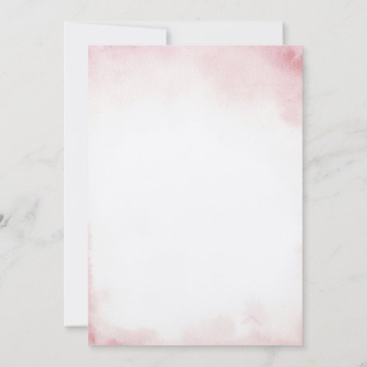 Pink Castle Princess One-ce Upon A Time Birthday I 招待状 (裏面)